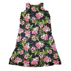 Susan Graver Liquid Knit Lily Floral Sleeveless Maxi Dress - 3X